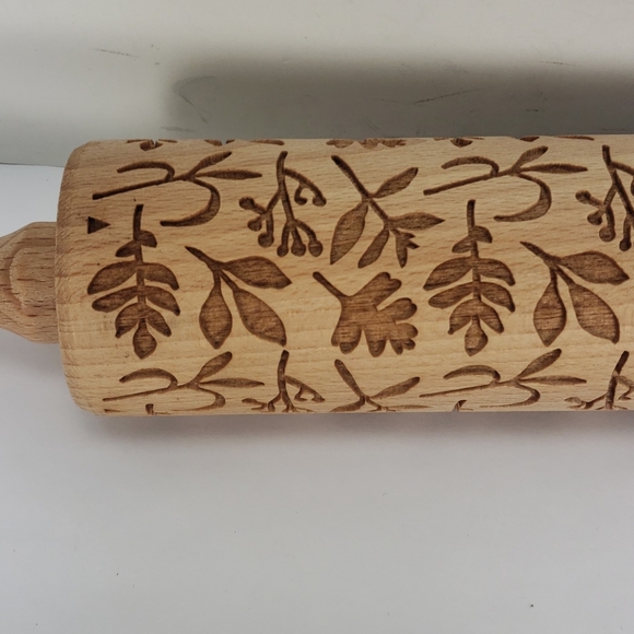 NEW MOOD FOR WOOD HERBS ENGRAVED ROLLING PIN - Picture 4 of 8
